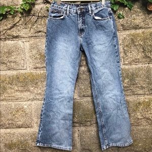 L.E.I. Vintage Light Wash Flare Boot Cut High Rise